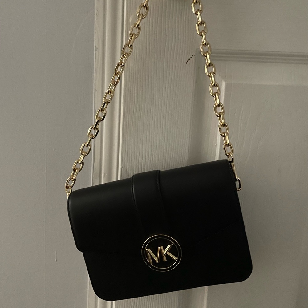 Genuine Michael Kors Bag with metal strap and leather strap